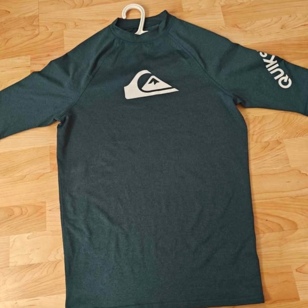 Quiksilver Men's Rash Guard - Dark Teal